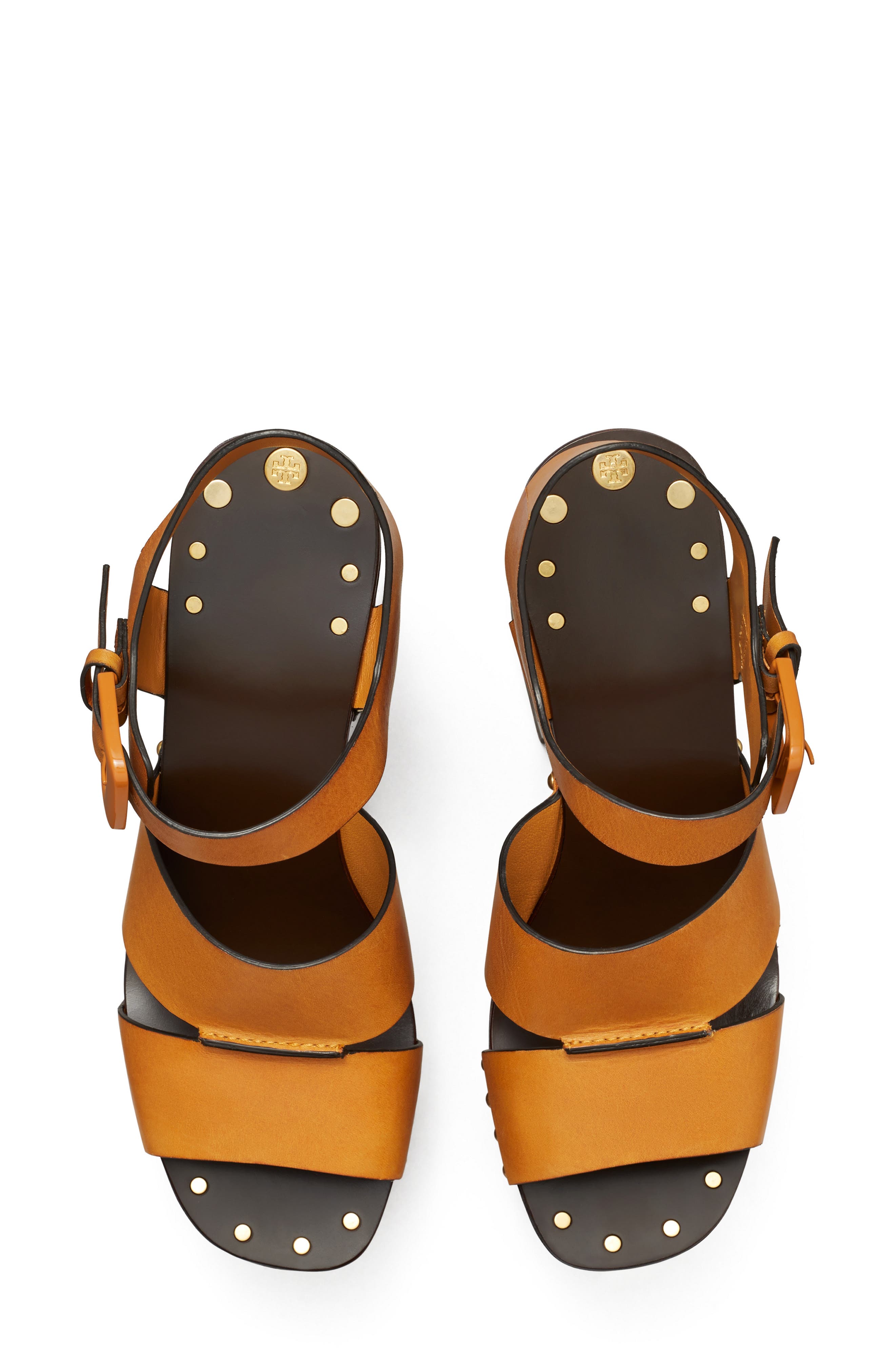 Stud Clog Sandal, Alternate, color, CARAMEL