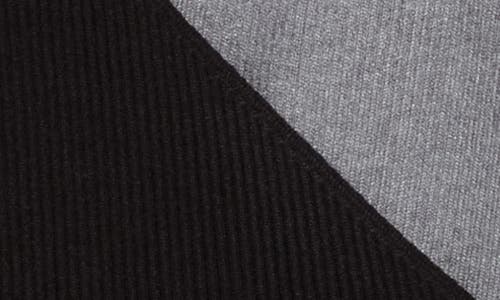 Patrizia Luca Colorblock Faux Wrap Sweater In Gray