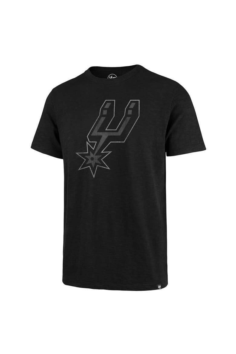 Men's '47  Black San Antonio Spurs Grit Scrum T-Shirt, Alternate, color, Black