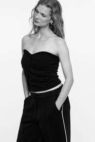 H&M Draped Interlock Bandeau Top
