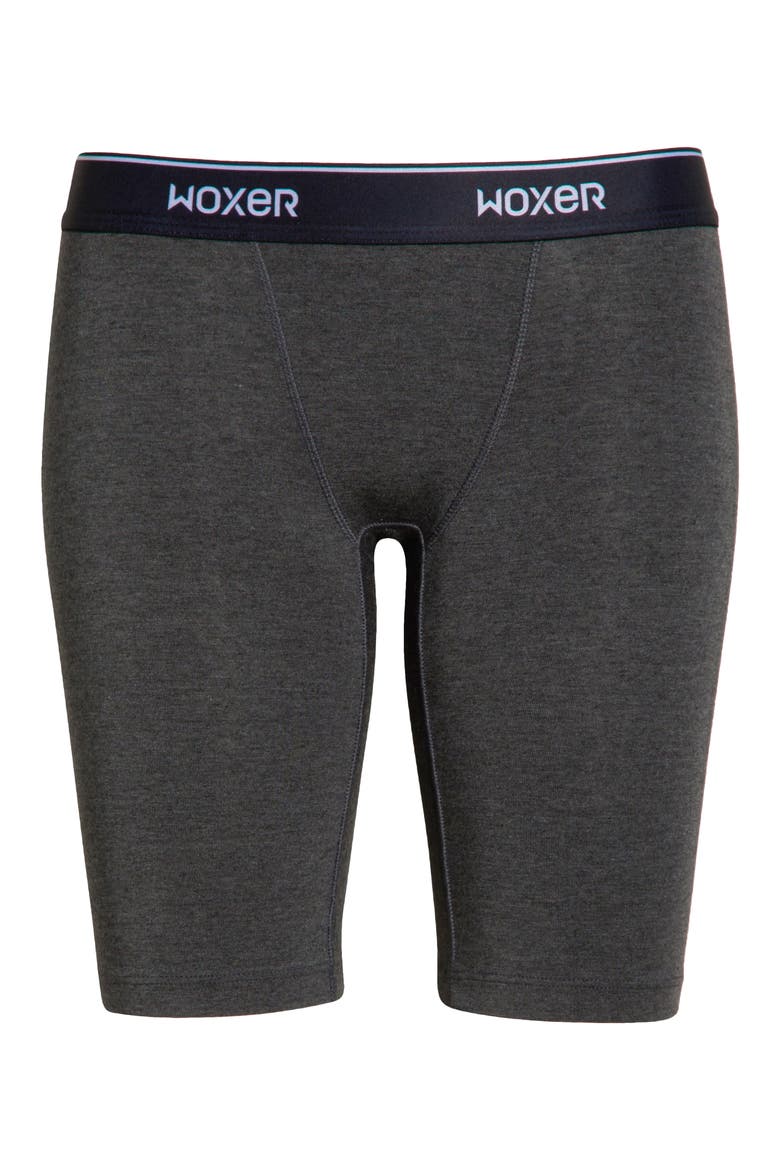 Biker Ultra-Soft 9-Inch Boxer Briefs, Alternate, color, CHARCOAL HEATHER 2.0