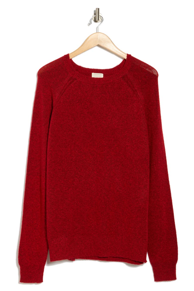 Raglan Sleeve Sweater, Alternate, color, RED BARBADOS CHERRY