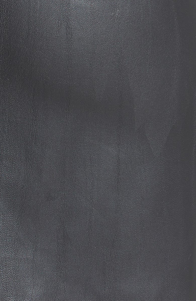 Two by Vince Camuto Faux Leather Moto Miniskirt, Alternate, color, 