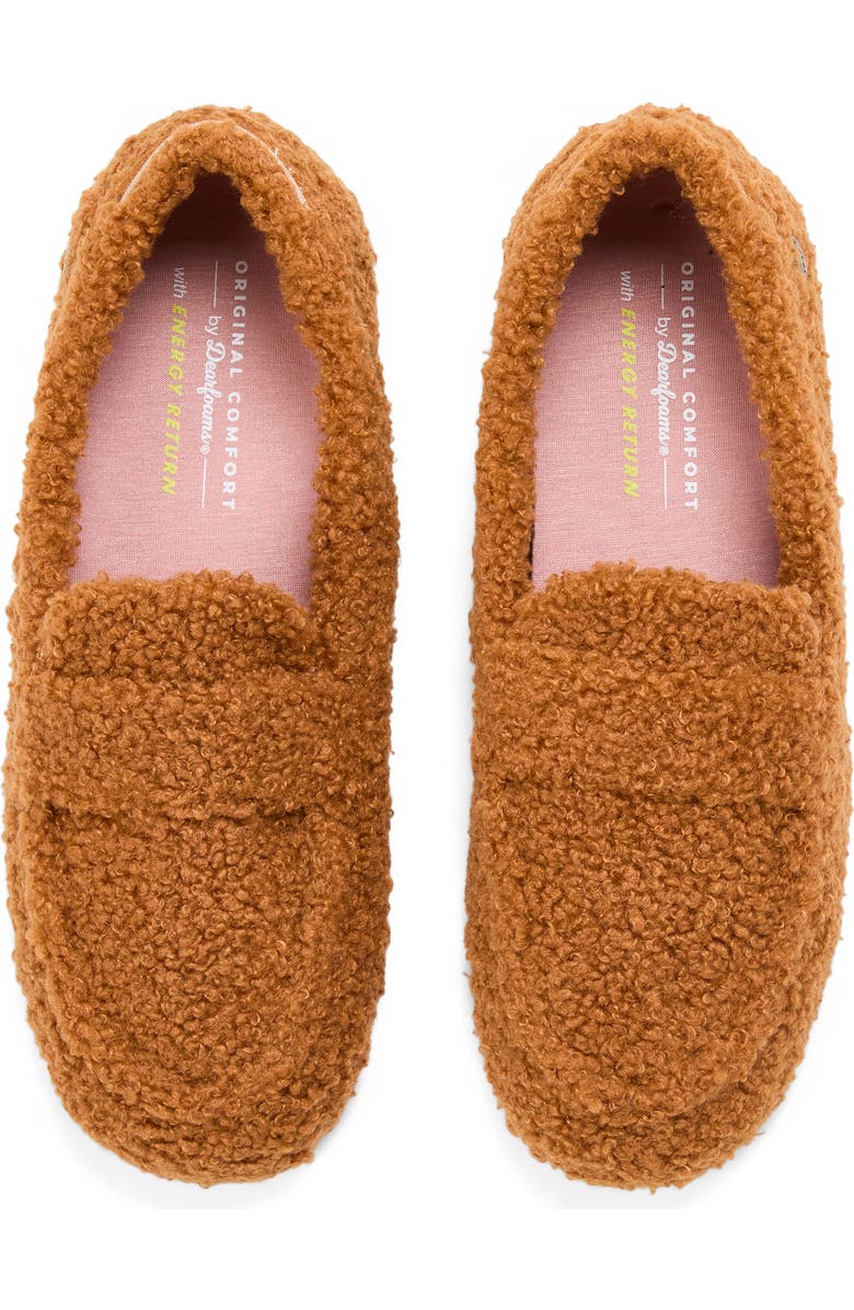 DEARFOAMS Hazel Teddy Loafer, Alternate, color, Whiskey