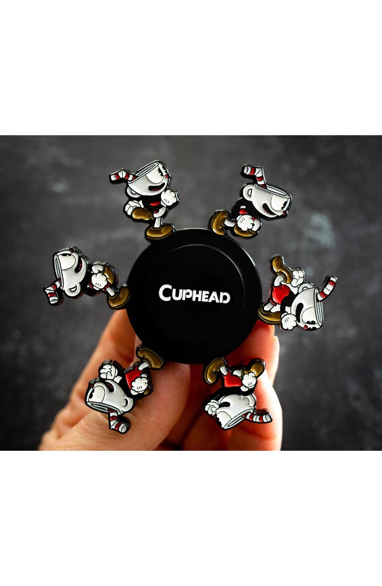 Toynk Cuphead Running 3-Inch Fidget Toy Spinner, Alternate, color, Red