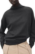 MANGO Draped Turtleneck Sweater