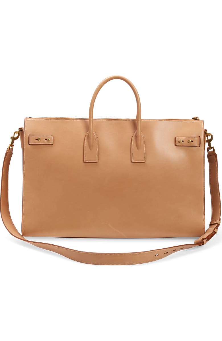 Saint Laurent Medium Supple Sac de Jour Grained Leather Tote, Alternate, color,