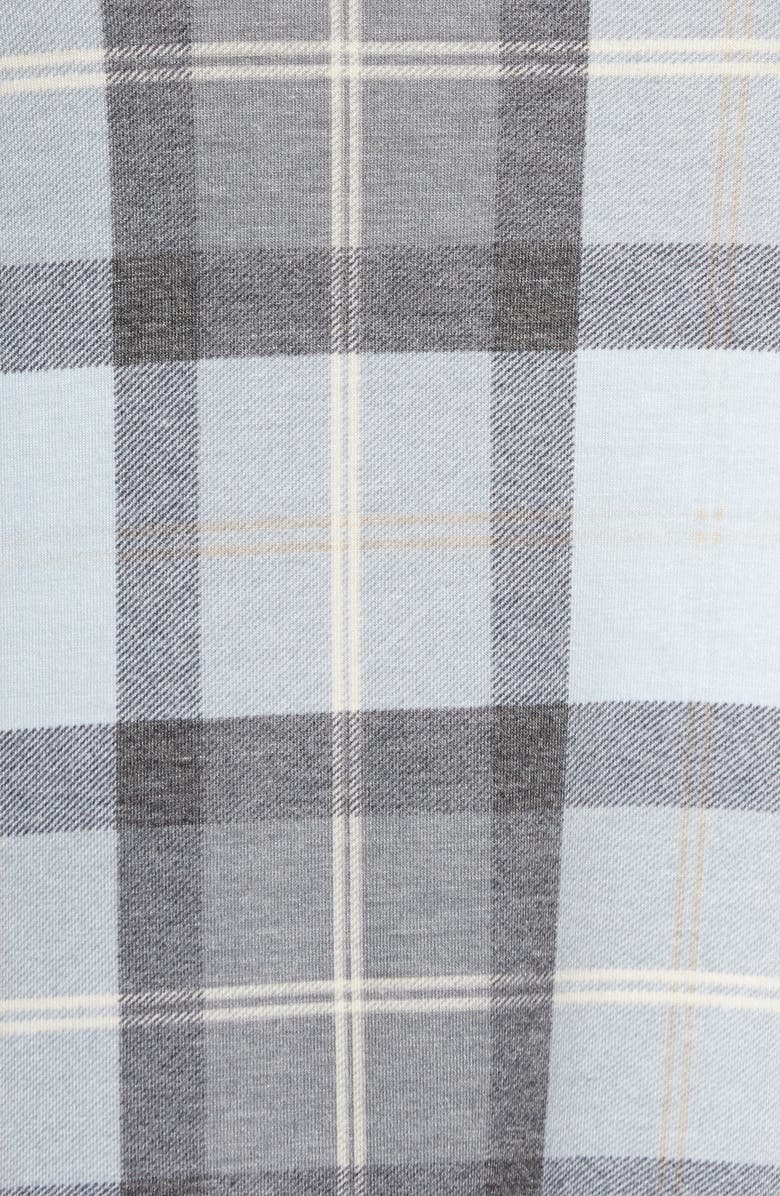 Bobeau French Terry Plaid Shirt, Alternate, color,