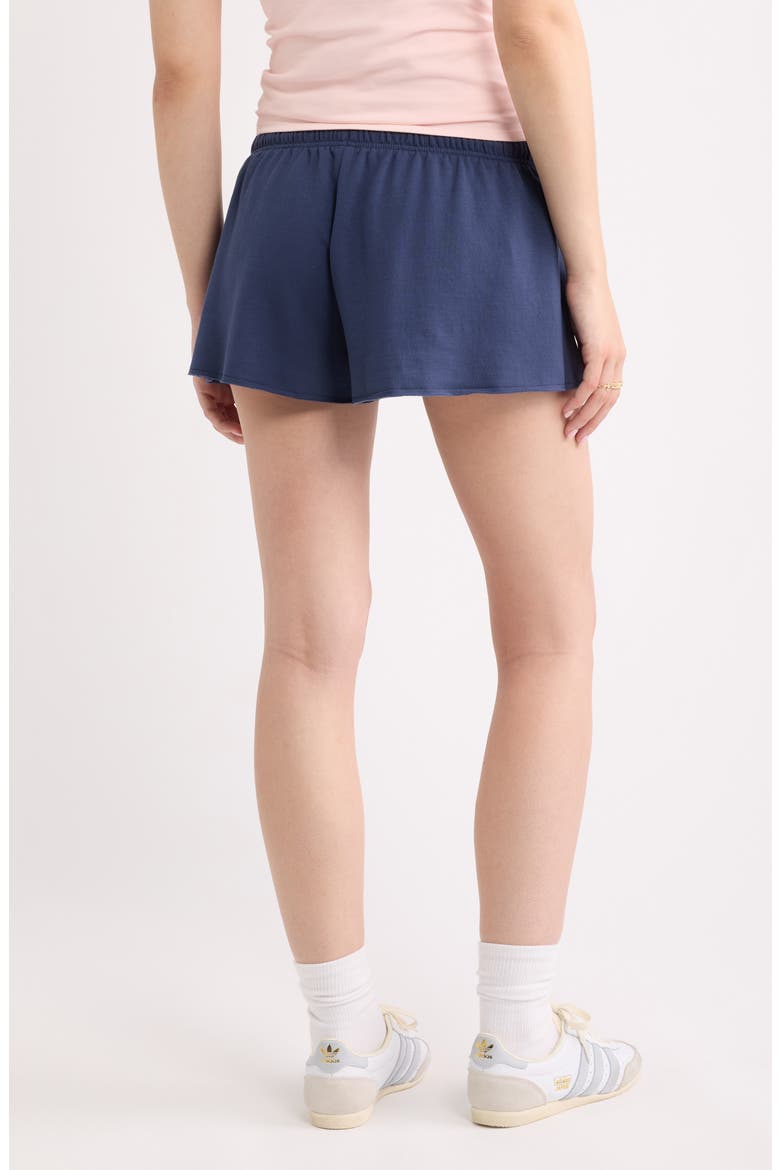 Narrow Drawstring Sweat Shorts, Alternate, color, NAVY INDIGO