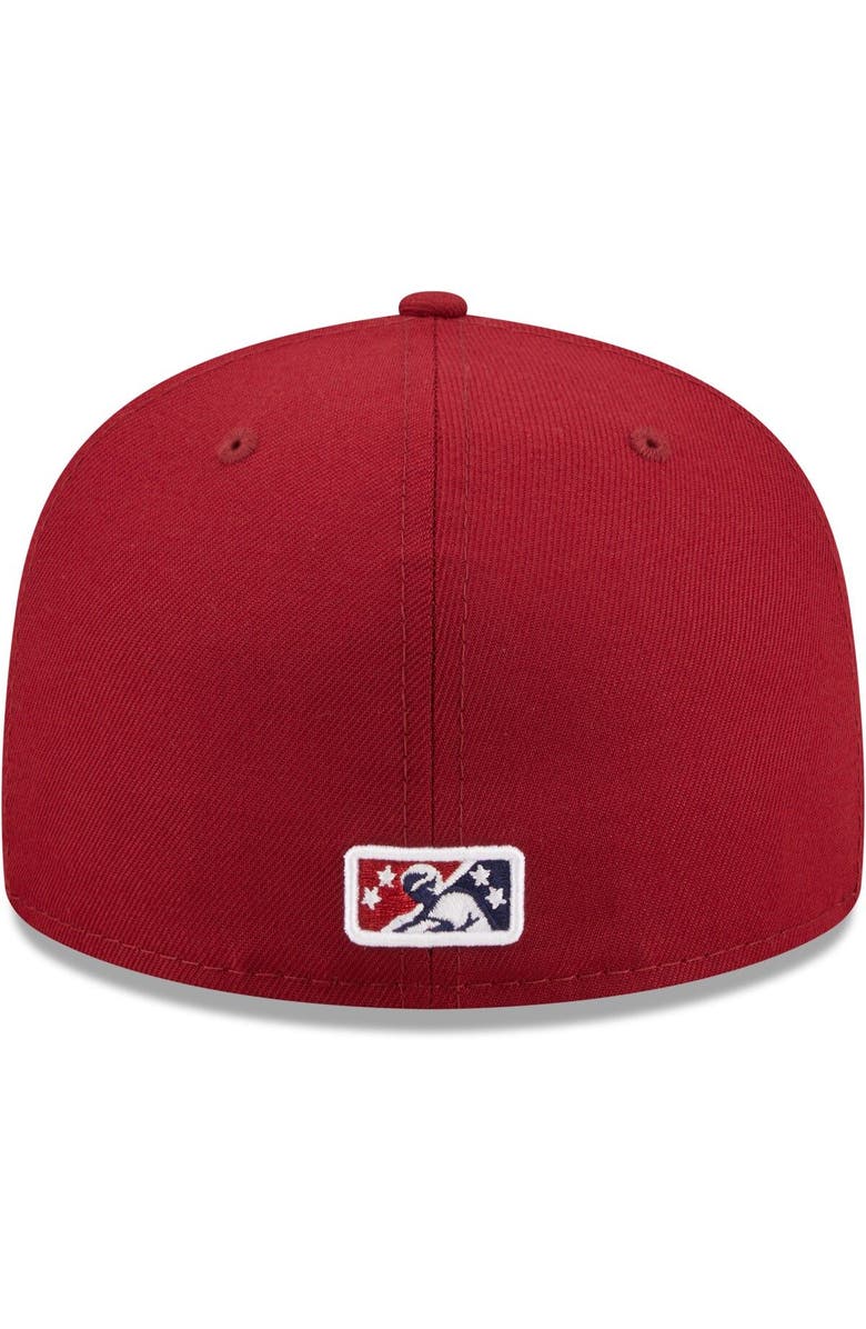 New Era Men's New Era Red Northwest Arkansas Naturals Authentic Collection 59FIFTY Fitted Hat, Alternate, color,