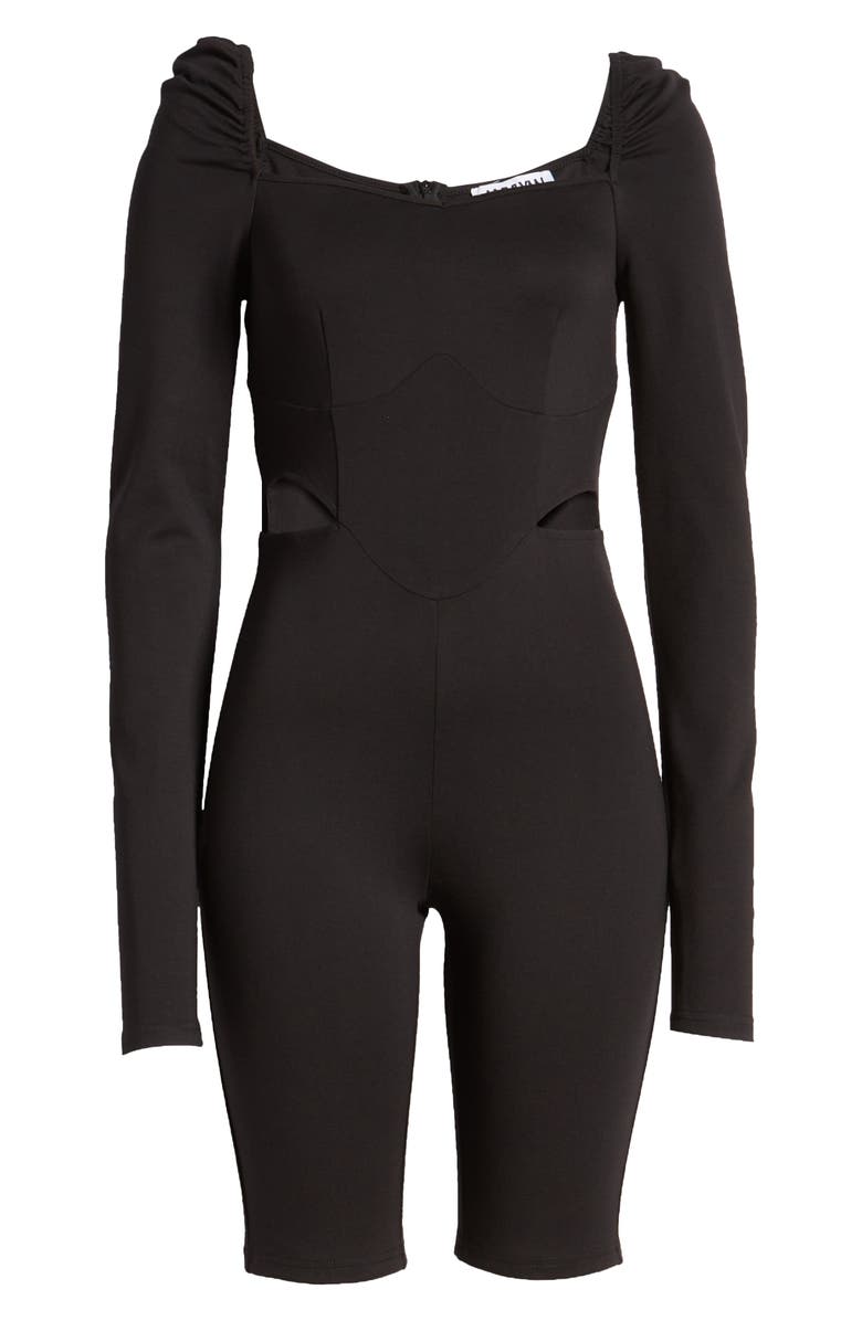 Amy Lynn Fitted Knit Romper, Alternate, color, 