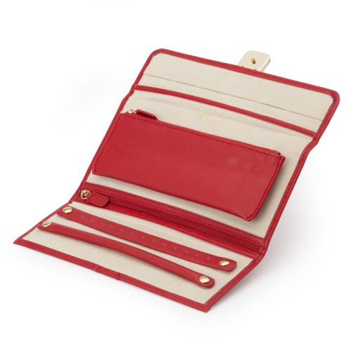 Wolf Palermo Jewelry Roll In Red