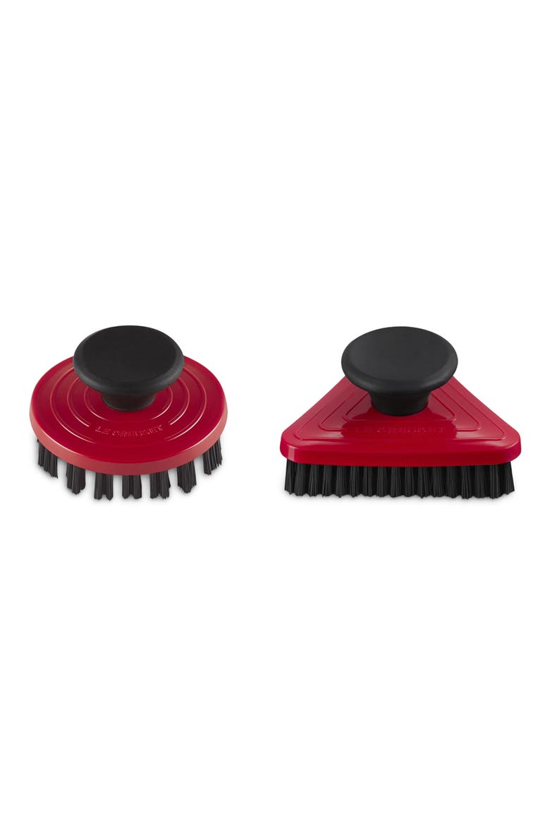 Set of 2 Grill Pan Brushes, Main, color, CERISE