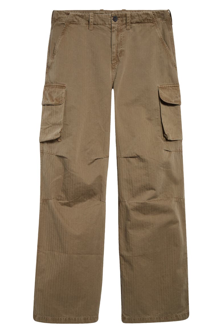 Mount Cotton Cargo Pants, Alternate, color, UNIFORM OLIVE HERRINGBONE