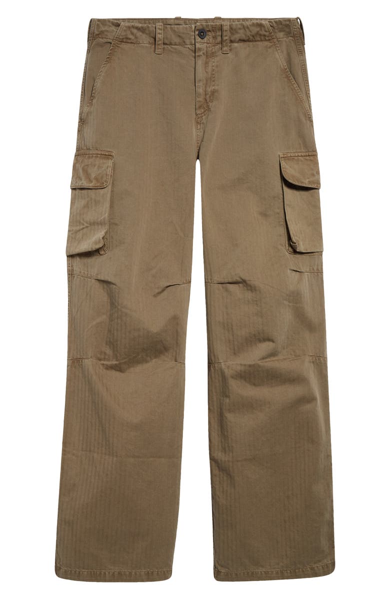OUR LEGACY Mount Cotton Cargo Pants, Alternate, color, Uniform Olive Herringbone