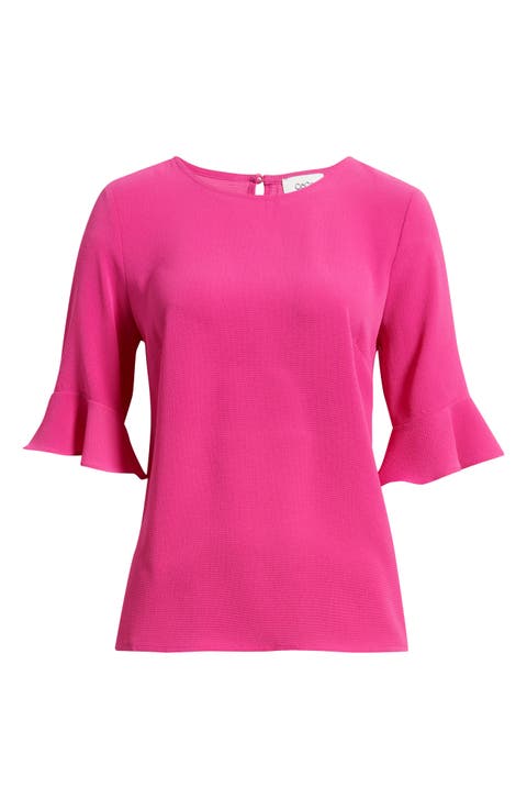 Ruffle Cuff Blouse