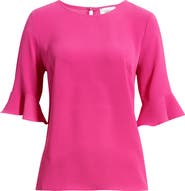 CeCe Ruffle Cuff Blouse