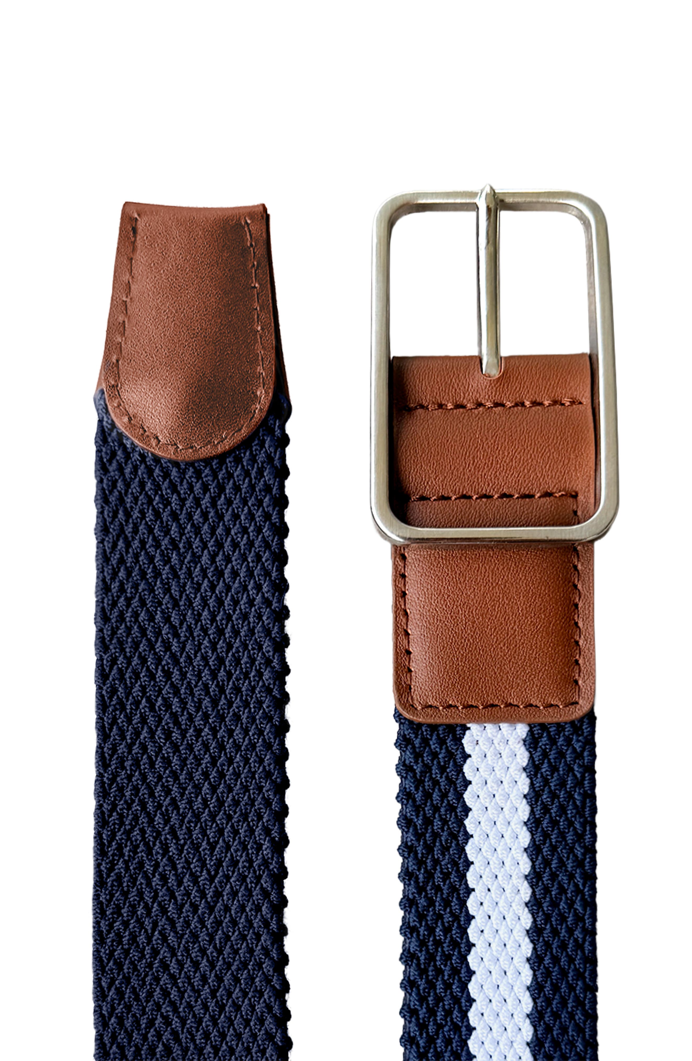 Navy / White Racing Stripe