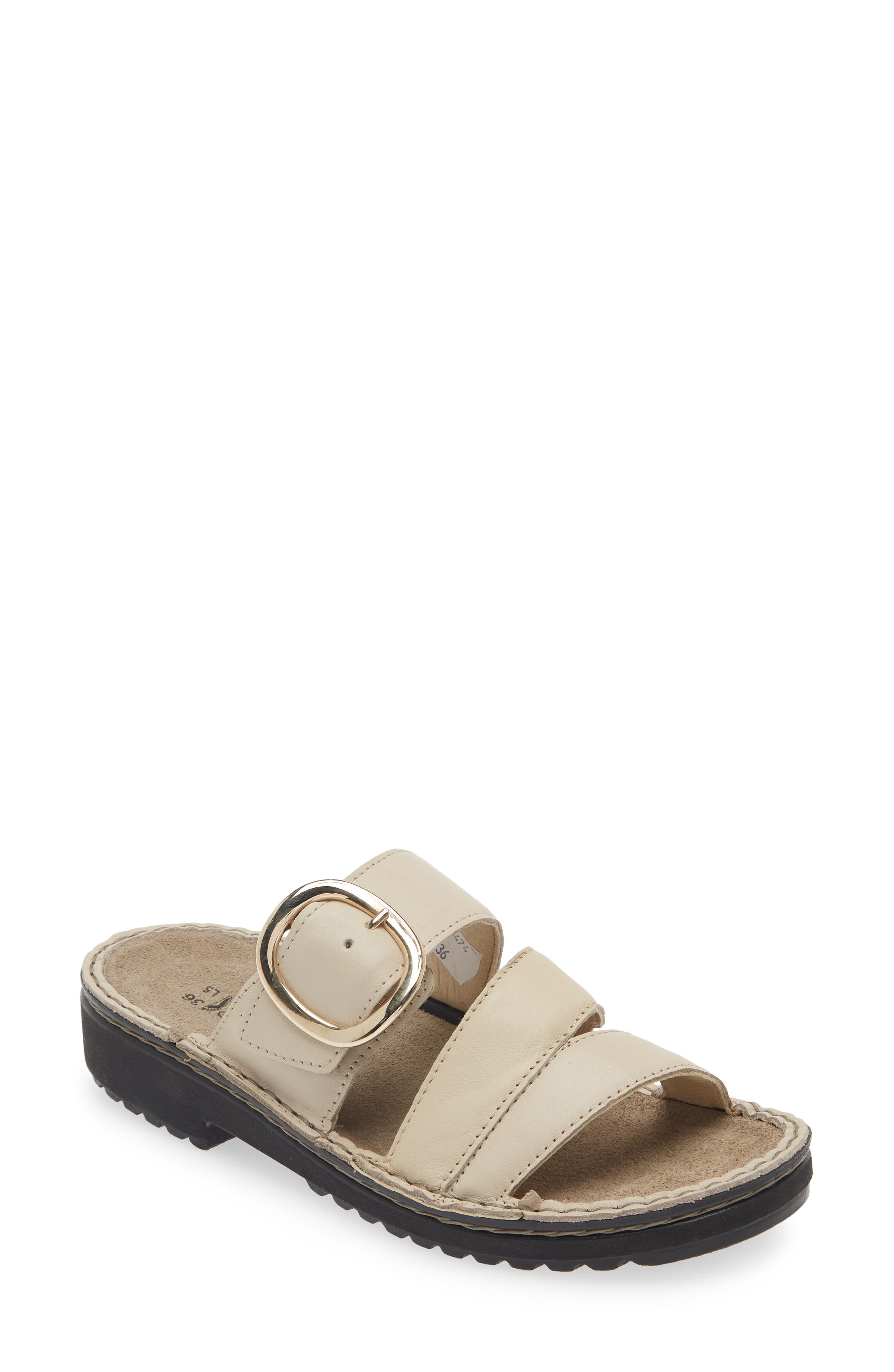 Naot Frey Sandal, Main, color, Soft Ivory Leather