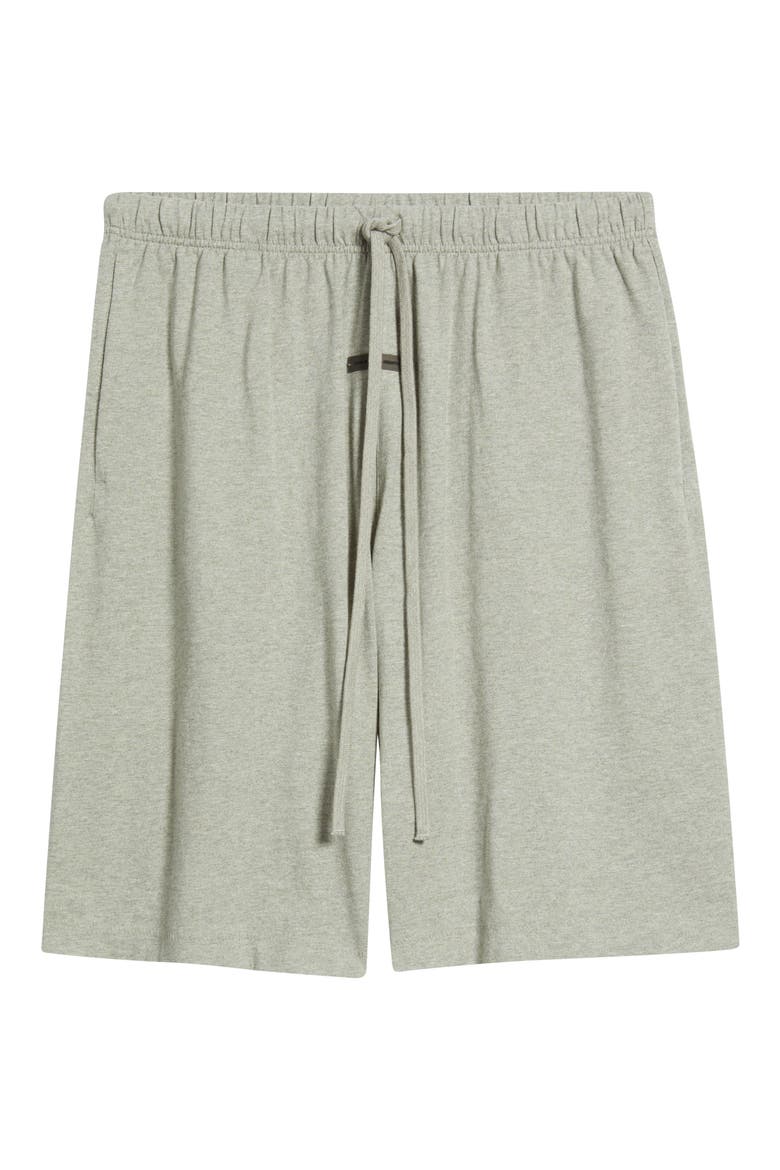 Jersey Basketball Sweat Shorts, Alternate, color, CONCRETE HEATHER