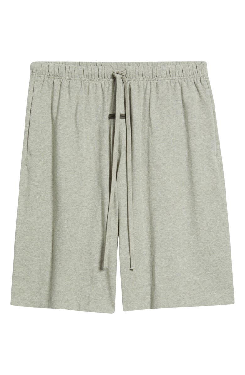 Fear of God Essentials Jersey Basketball Sweat Shorts, Alternate, color, Concrete Heather