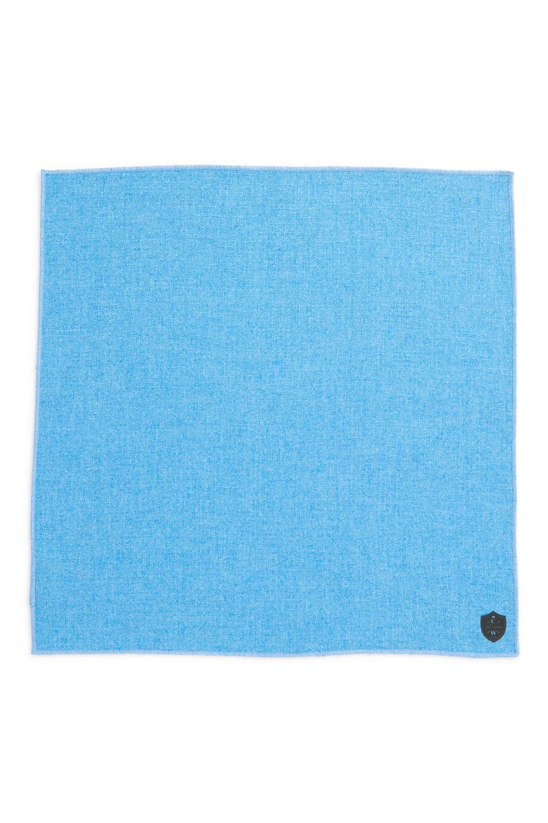 Wool Pocket Square, Alternate, color, BLUE
