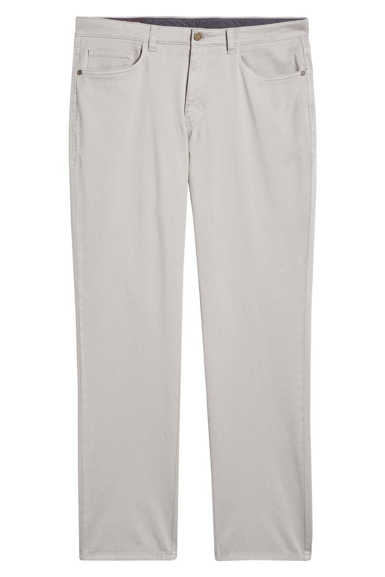 Straight Leg Stretch Pima Cotton Pants, Alternate, color, LIGHT GRAY