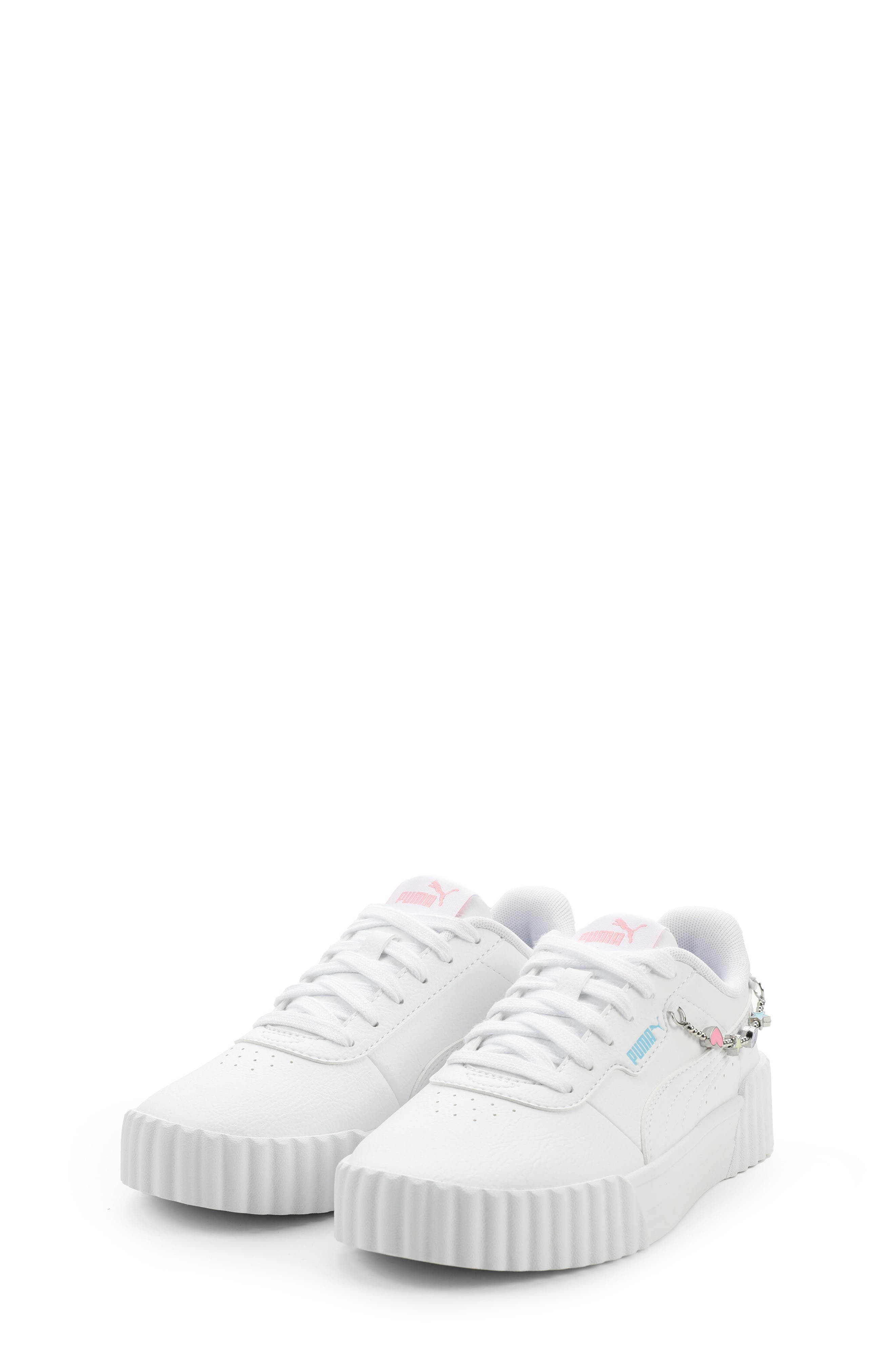 PUMA Kids' Carina 3.0 Neutral Cheetah Jr. Low Top Sneaker