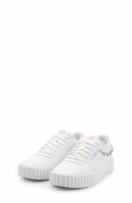 PUMA Kids' Carina 3.0 Neutral Cheetah Jr. Low Top Sneaker