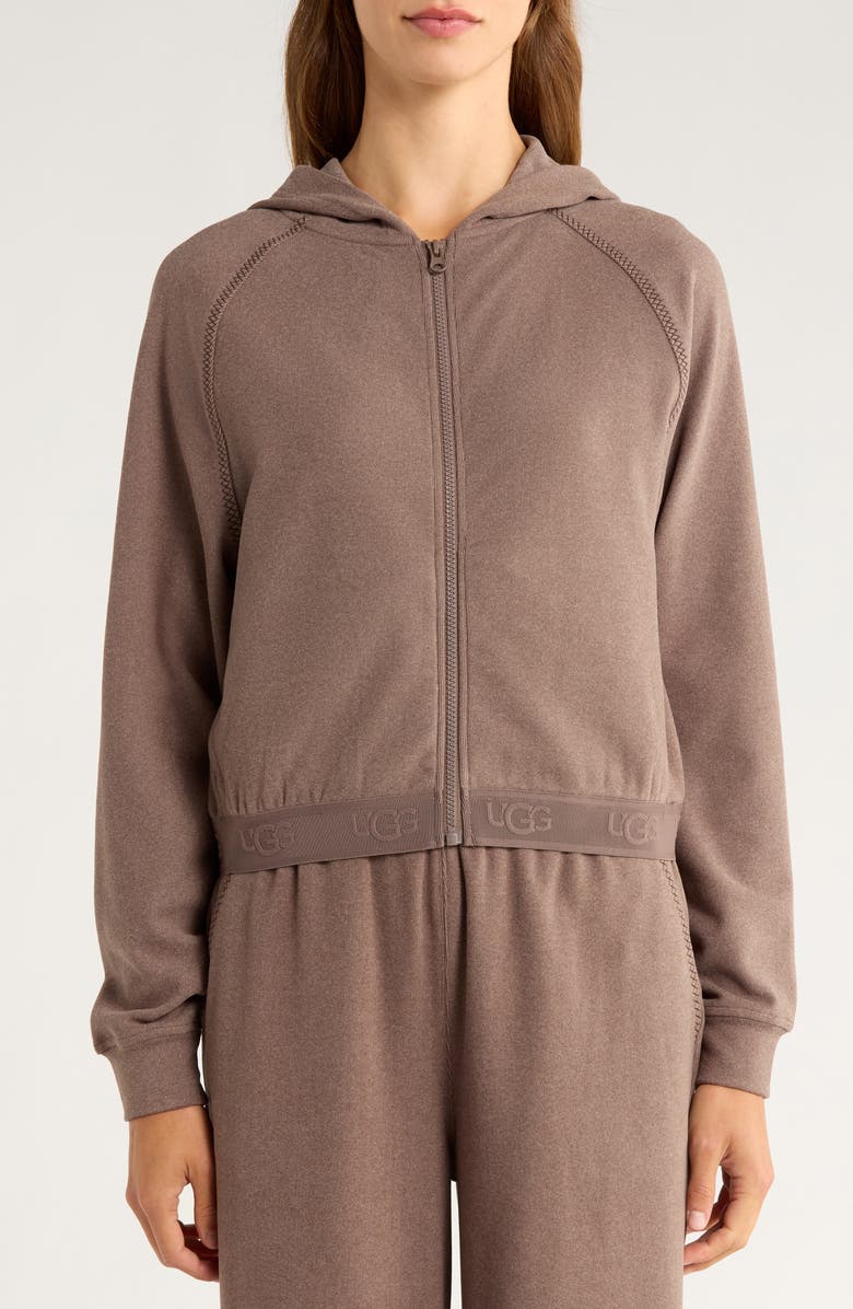 UGG<sup>®</sup> Aubrie Zip-Up Hoodie, Alternate, color, Oyster Brown