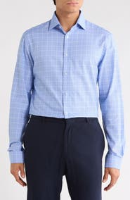 Michael Kors Printed Cotton Slim Fit Dress Shirt
