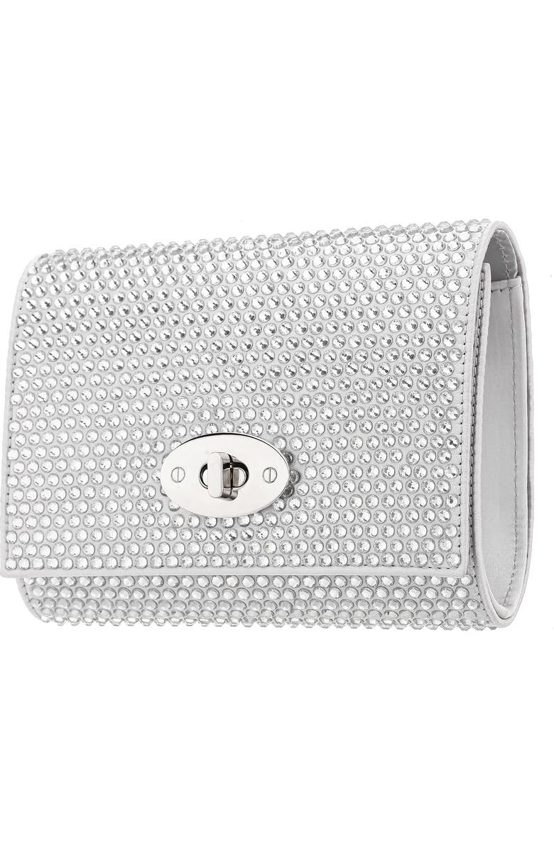 Nina Cilian Clutch, Alternate, color, Silver