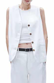 rag & bone Linen Blend Vest