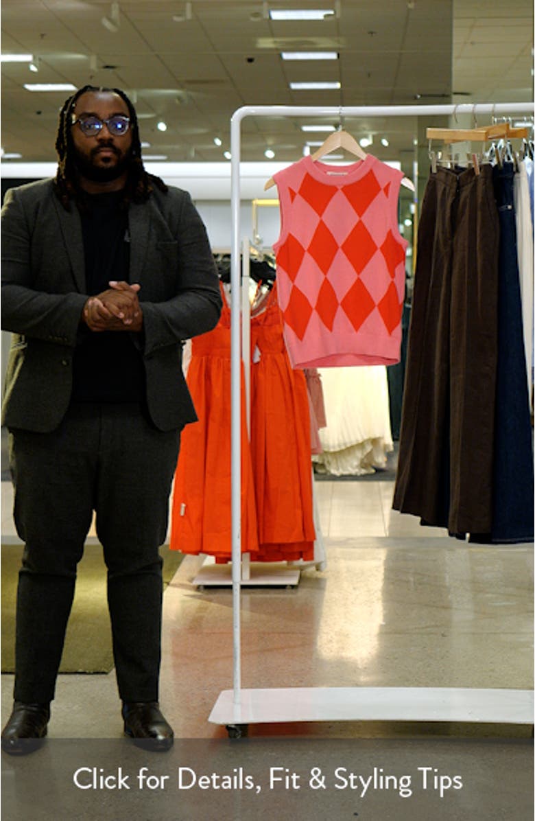 Argyle Cotton Sweater Vest, sales video thumbnail