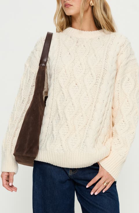 Rorey Oversized Cable Knit Sweater