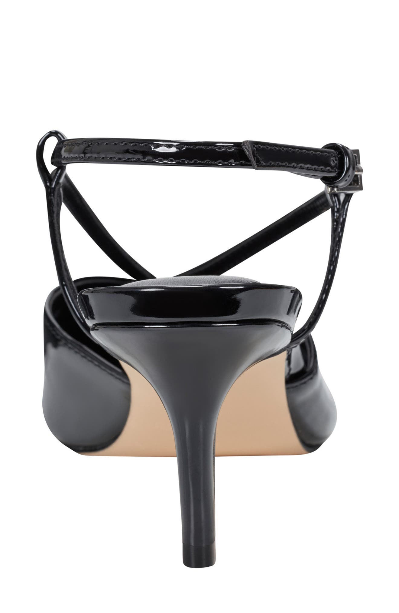 Marc Fisher Avila Kitten Heel Slingback Pump, Alternate, color, Black