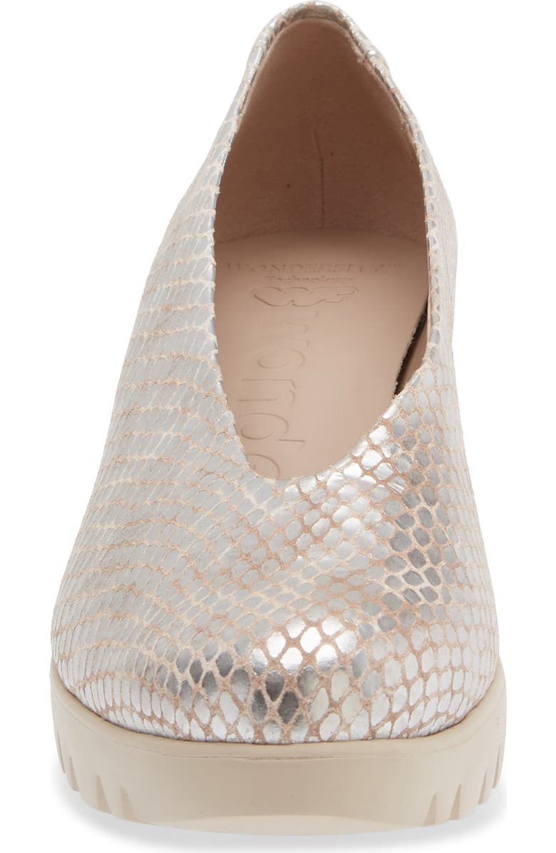 Wonders Extralite Wedge Pump, Alternate, color, Maya Champagne