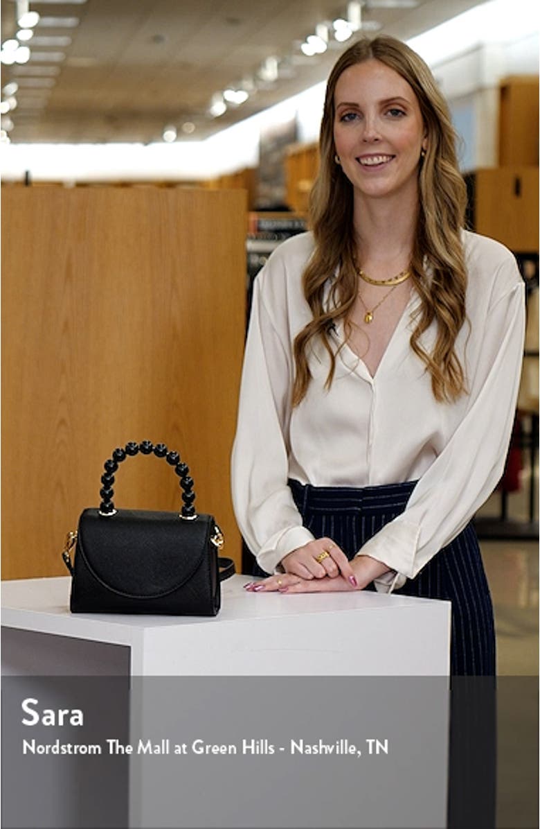 Wendy Acrylic Bead Top Handle Bag, sales video thumbnail