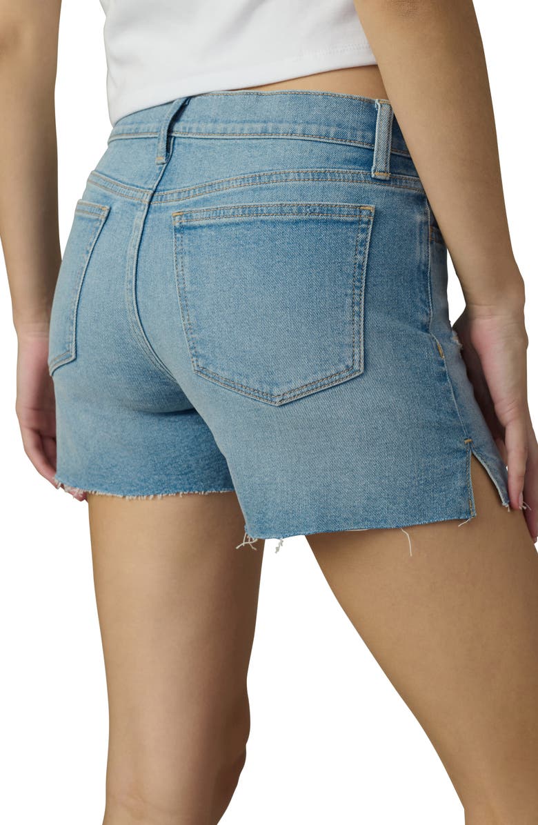 Joe's The Ozzie Raw Hem Side Slit Mid Rise Denim Shorts, Alternate, color, Accolade
