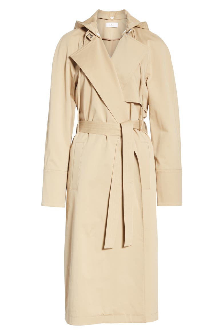 Andover Trench Coat, Alternate, color, KHAKI
