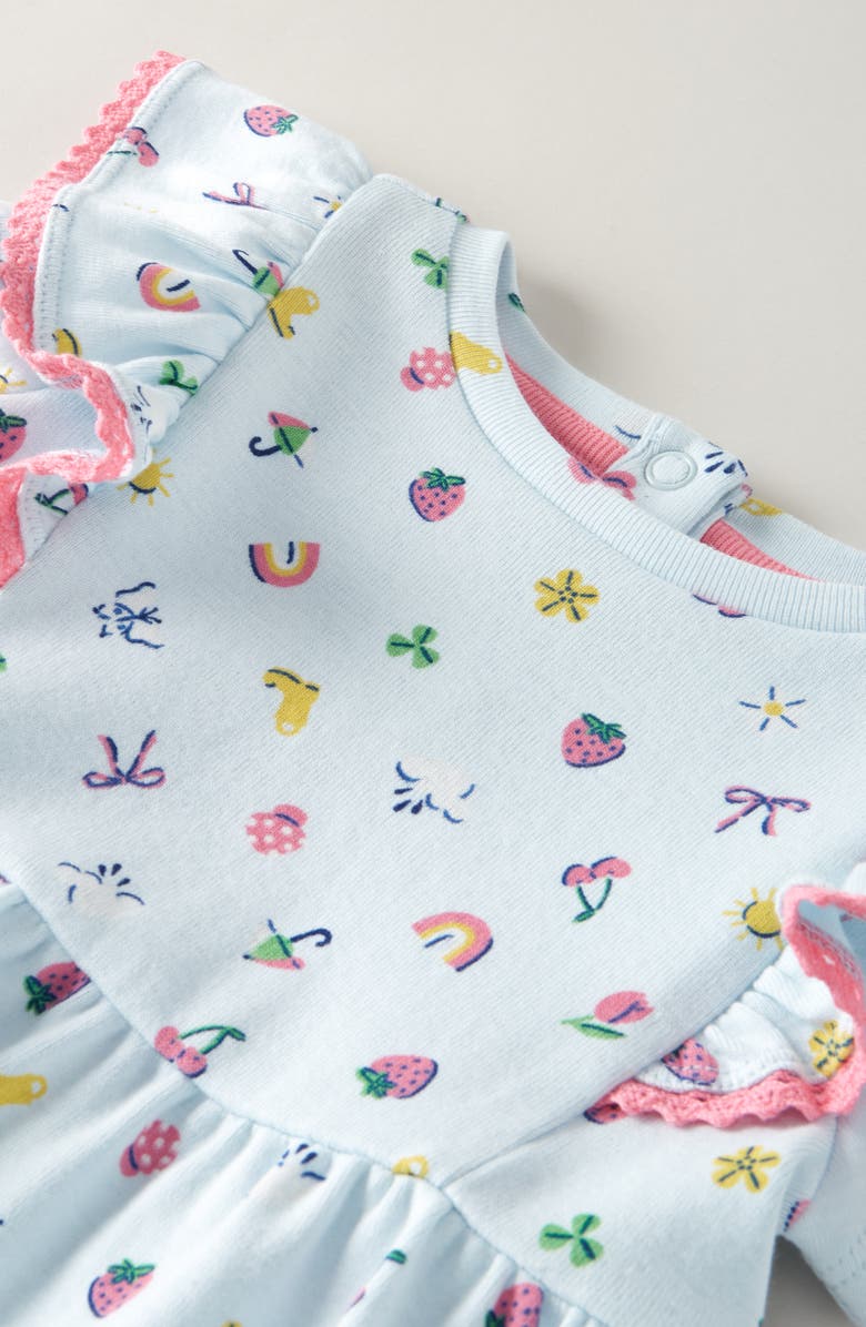 Tucker + Tate Print Flutter Sleeve Dress, Alternate, color, Blue Delicate Rainy Day