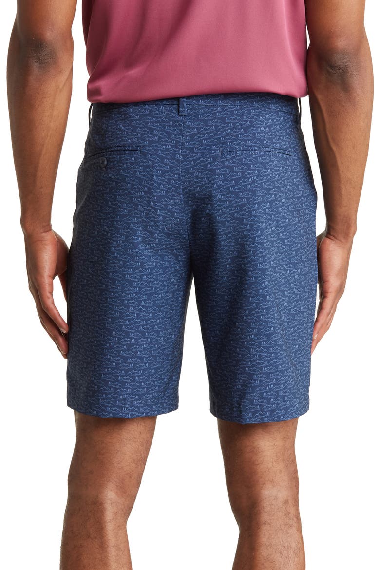 Novelty Patterned Golf Shorts, Alternate, color, BLACK IRIS