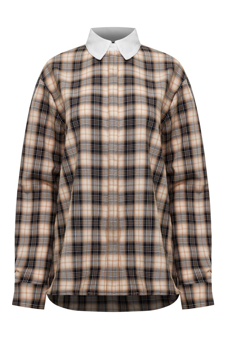 Vacanza Plaid Shirt, Alternate, color, COOL CHOCOLATE PLAID