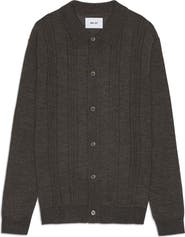 NN07 Thor Pointelle Wool Blend Cardigan