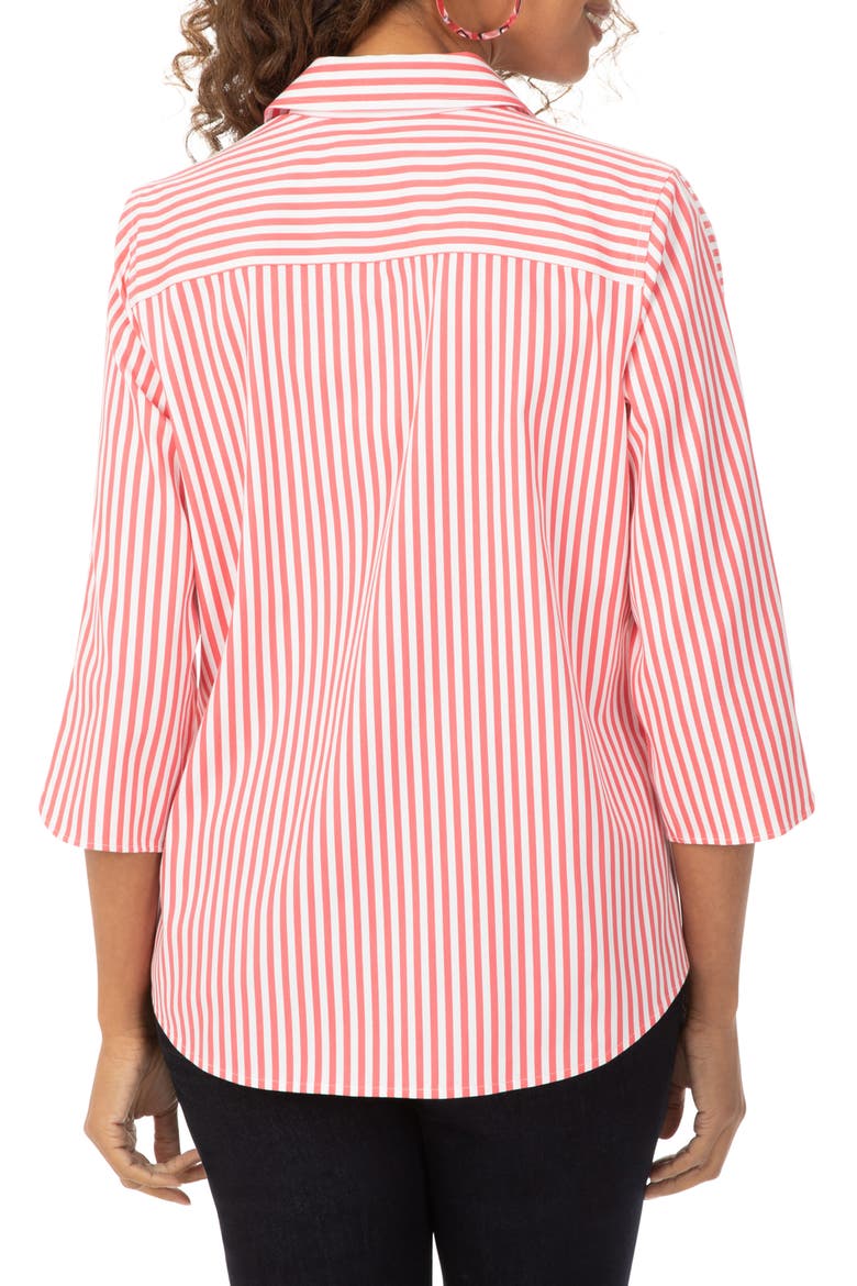 Non-Iron Mai Tai Stripe Button-Up Shirt, Alternate, color, MAI TAI