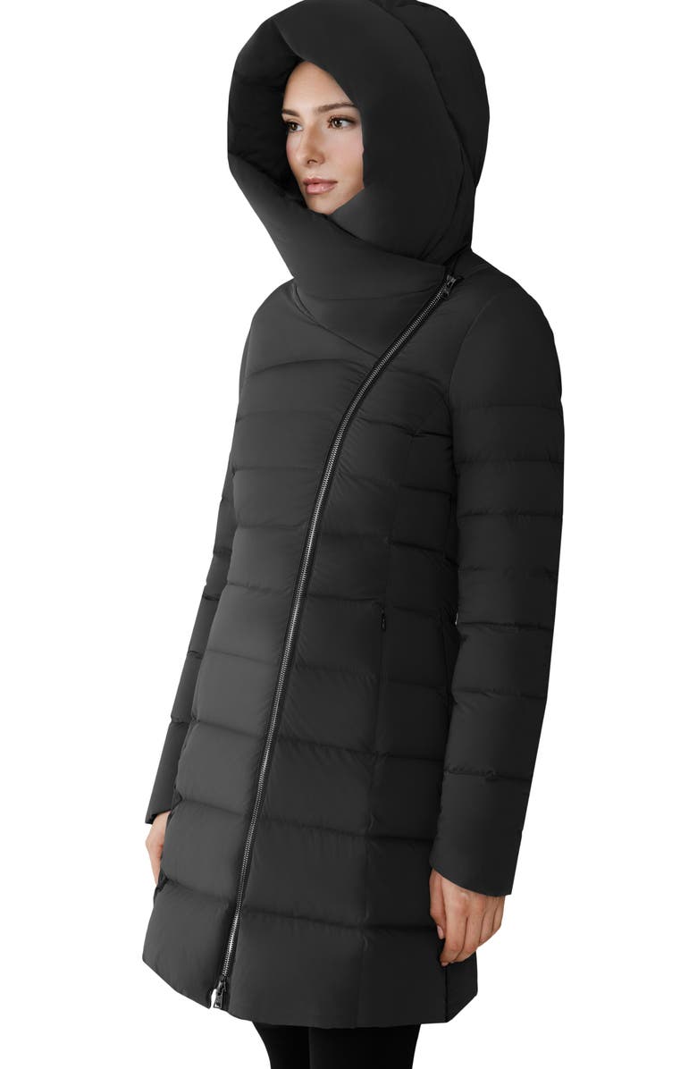 Soia & Kyo Judy Water Resistant 700 Fill Power Hooded Down Coat, Alternate, color, Black