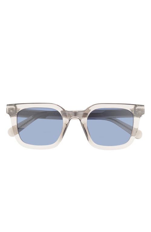 Quay Game Over 49mm Square Sunglasses In Gray