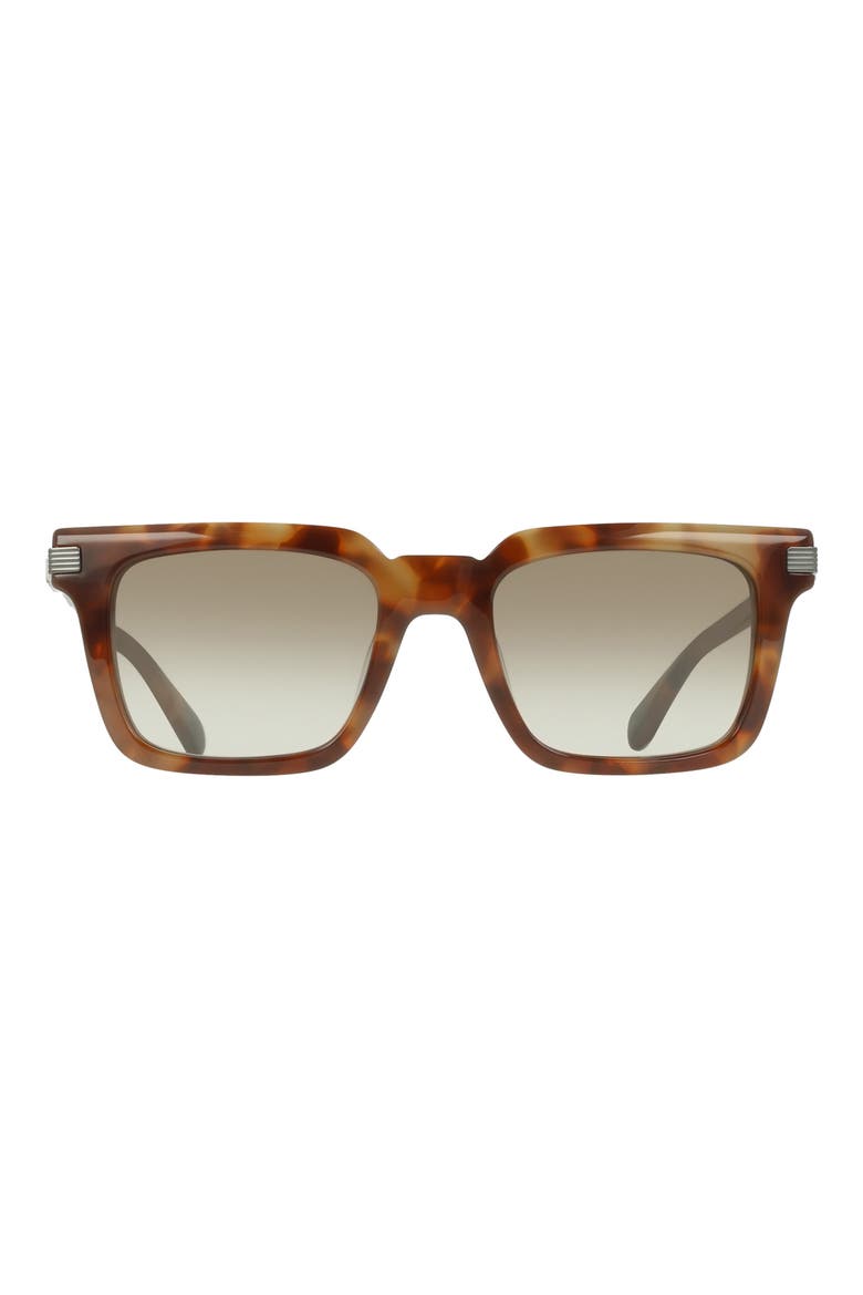 53mm Rectangle Sunglasses, Main, color, MILKY BROWN TORTOISE