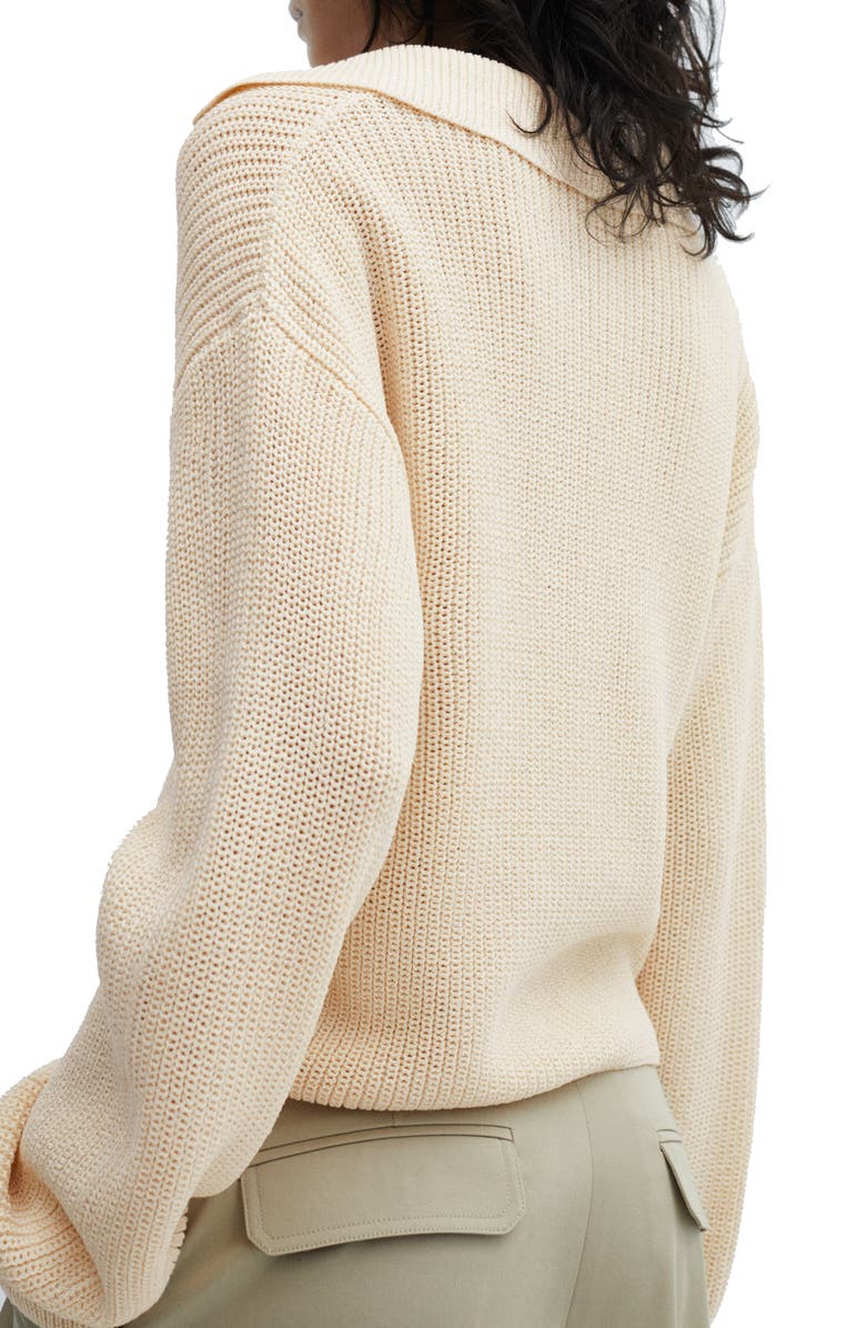 MANGO Lace-Up Sweater, Alternate, color, 