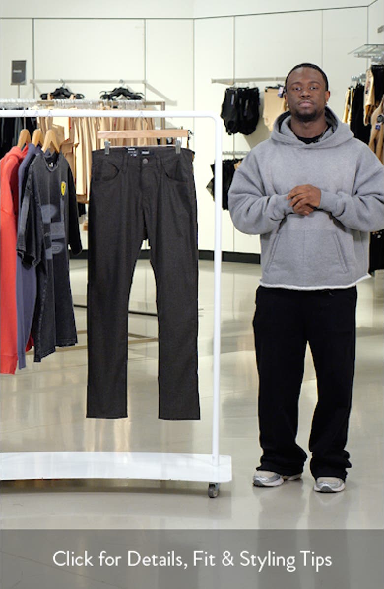 Marcus Slim Straight Leg Tweed Pants, sales video thumbnail